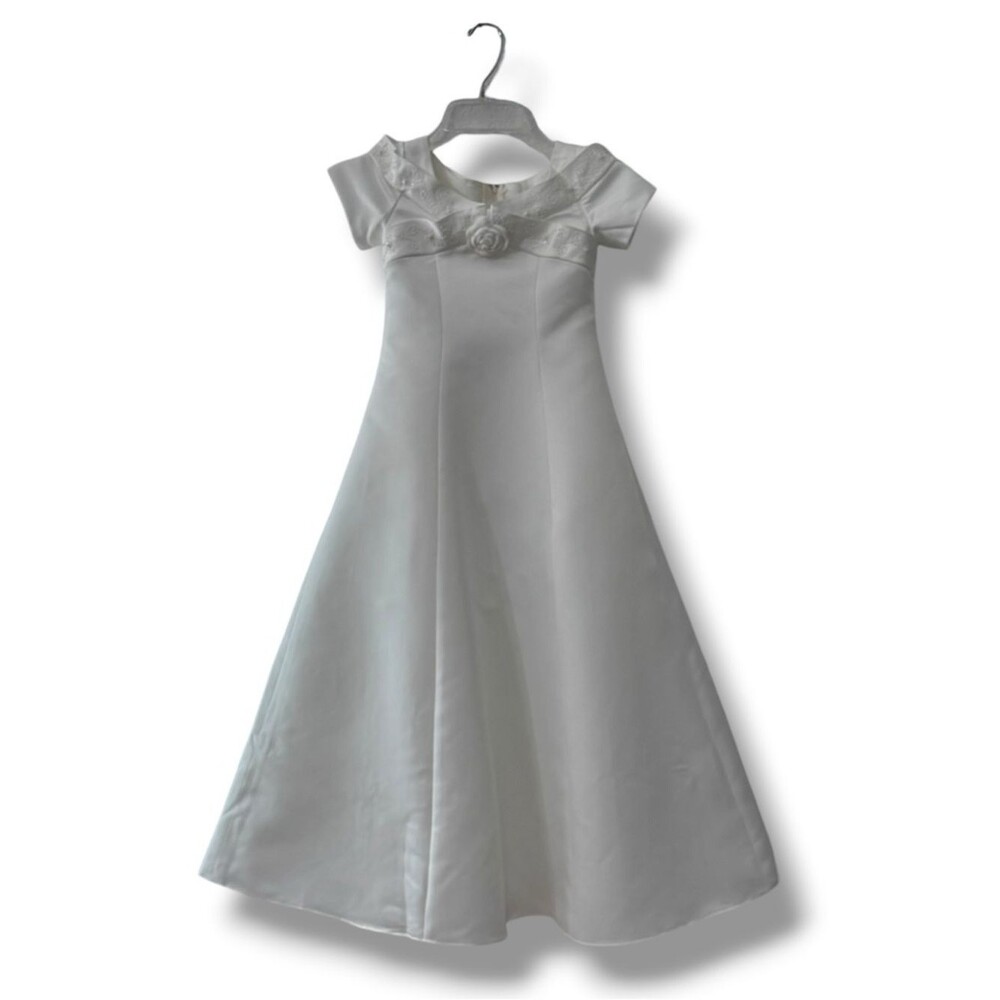 Cherish Ivory Communion Flower Girl Dress Size 7 Special Occasion Formal